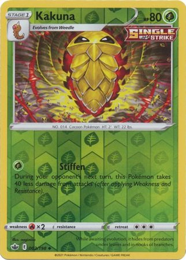 Kakuna - 002/198 Uncommon Reverse Holo