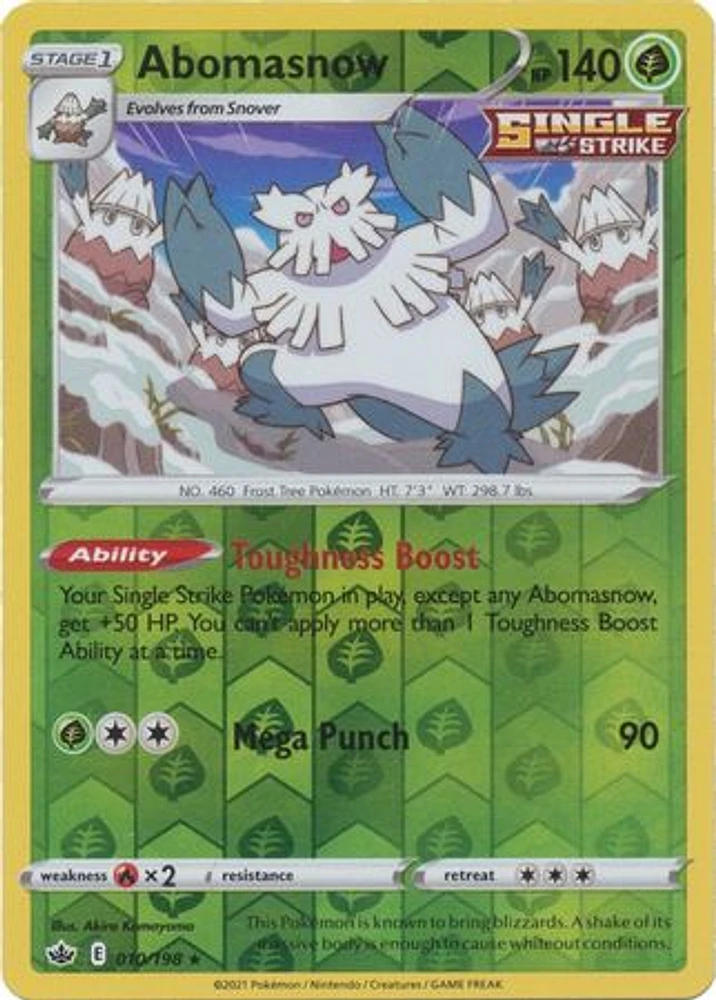 Abomasnow - 010/198 Rare Reverse Holo