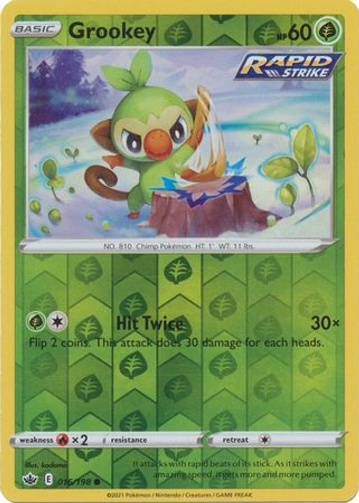 Grookey - 016/198 Common Reverse Holo