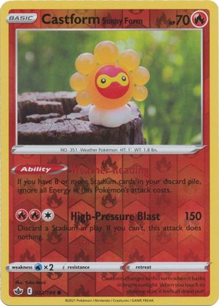 Castform Sunny Form - 022/198 Common Reverse Holo