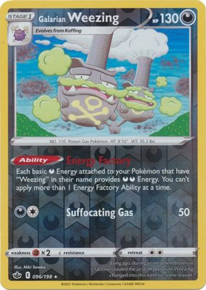 Galarian Weezing - 096/198 Rare Reverse Holo