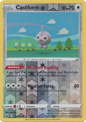 Castform - 121/198 Common Reverse Holo