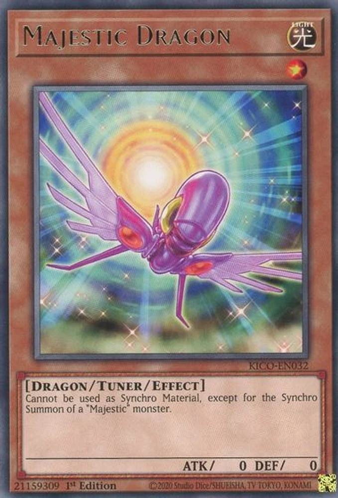 Majestic Dragon - KICO-EN032 Rare 1st Edition