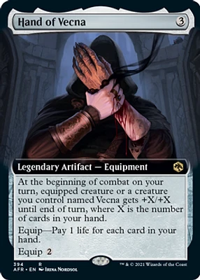 Hand of Vecna - Foil - Extended Art