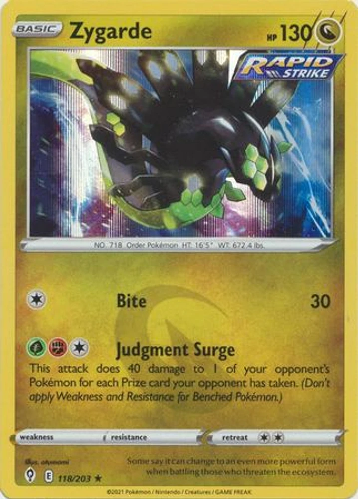 Zygarde - 118/203 - Holo Rare