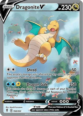 Dragonite V - 192/203 - Full Art Ultra Rare