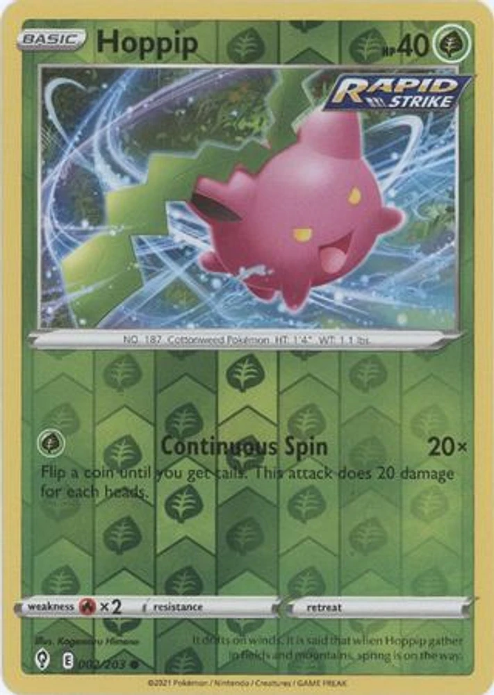 Hoppip - 002/203 Common Reverse Holo