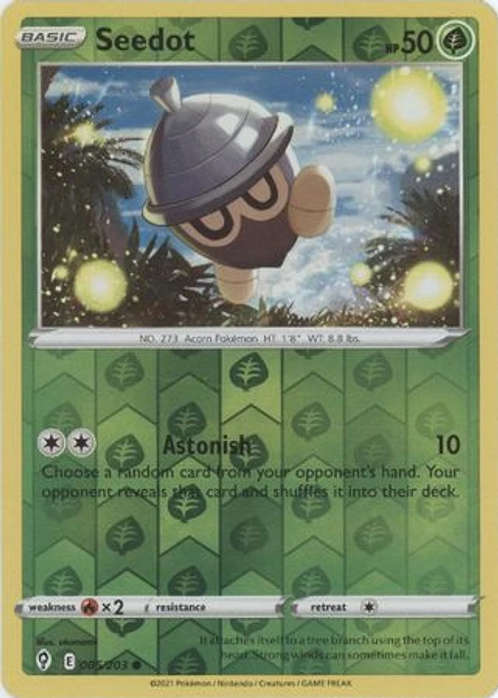 Seedot - 005/203 - Common - Reverse Holo