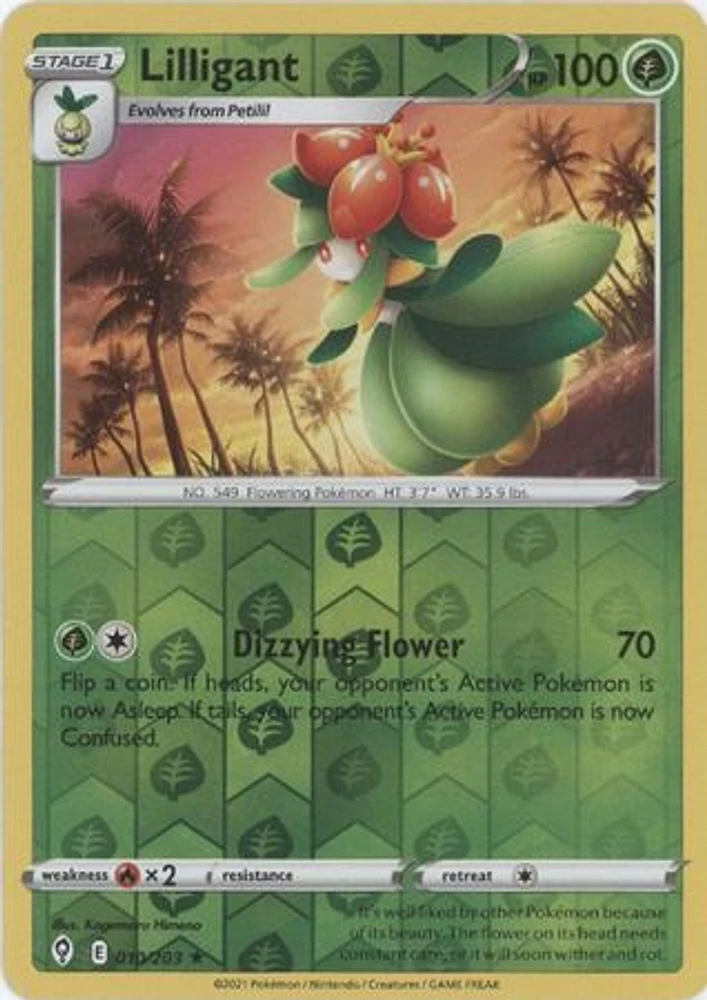 Lilligant - 010/203 - Rare - Reverse Holo