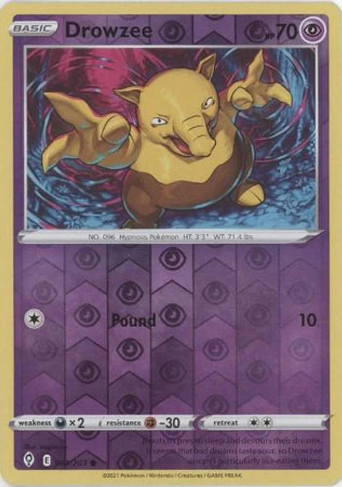 Drowzee - 061/203 Common Reverse Holo