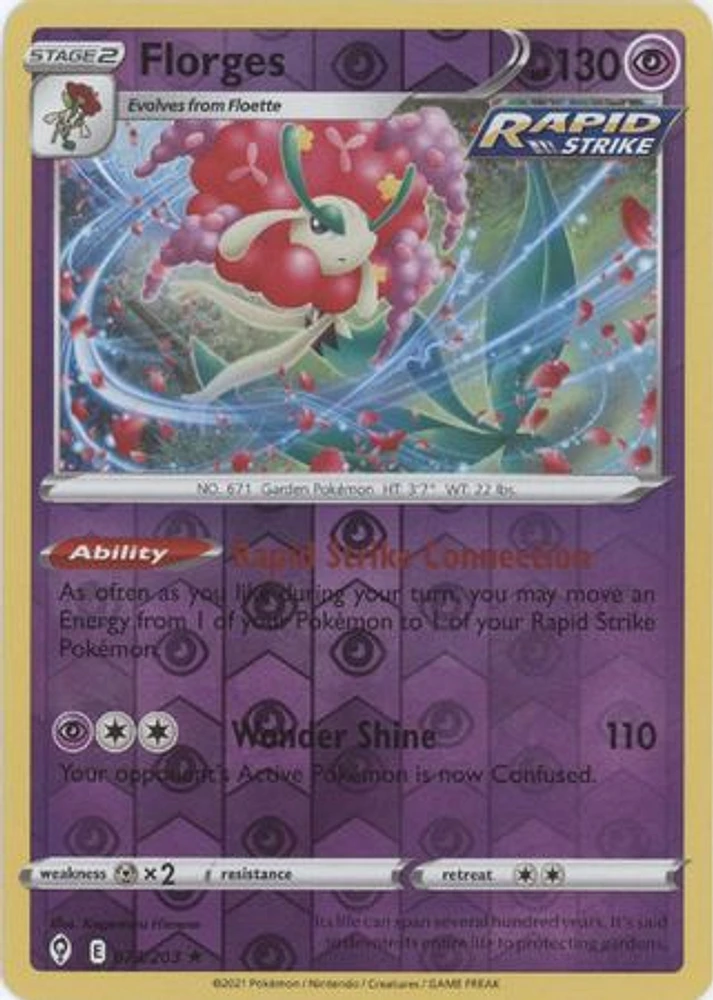 Florges - 073/203 - Holo Rare - Reverse Holo