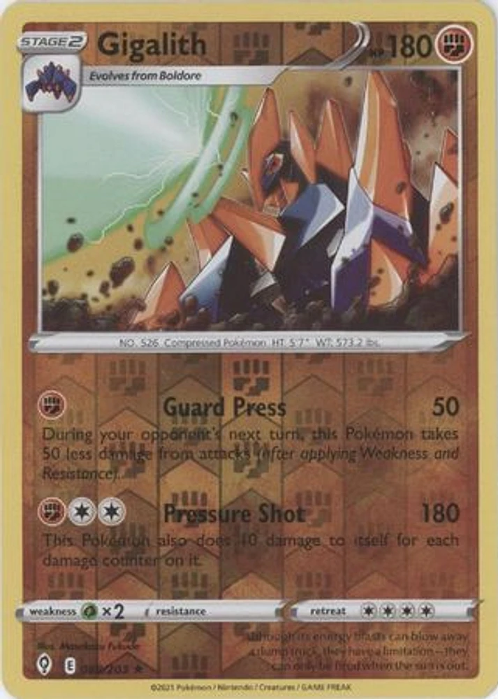 Gigalith - 088/203 - Rare - Reverse Holo