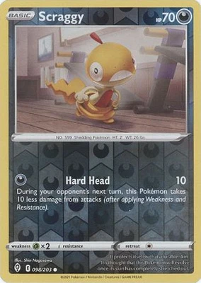 Scraggy - 098/203 - Common - Reverse Holo