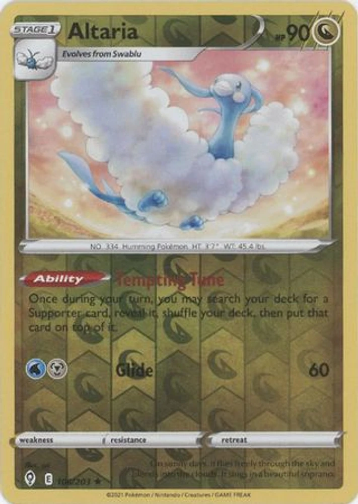 Altaria - 106/203 - Rare - Reverse Holo