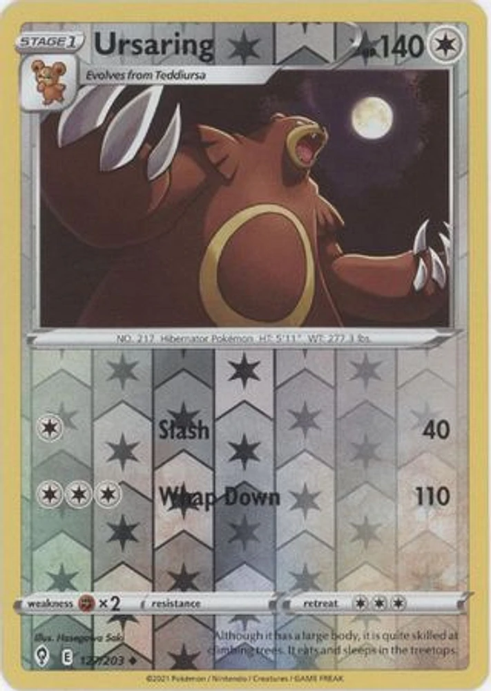 Ursaring - 127/203 - Uncommon - Reverse Holo