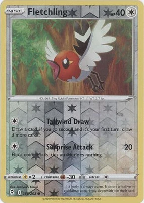 Fletchling - 138/203 - Common - Reverse Holo