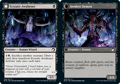 Ecstatic Awakener // Awoken Demon - Foil