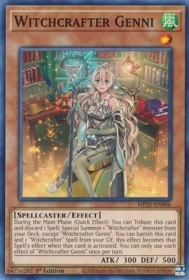 Witchcrafter Genni - MP21-EN006 - Common - 1st Edition