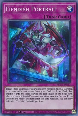 Fiendish Portrait - MP21-EN033 Super Rare 1st Edition