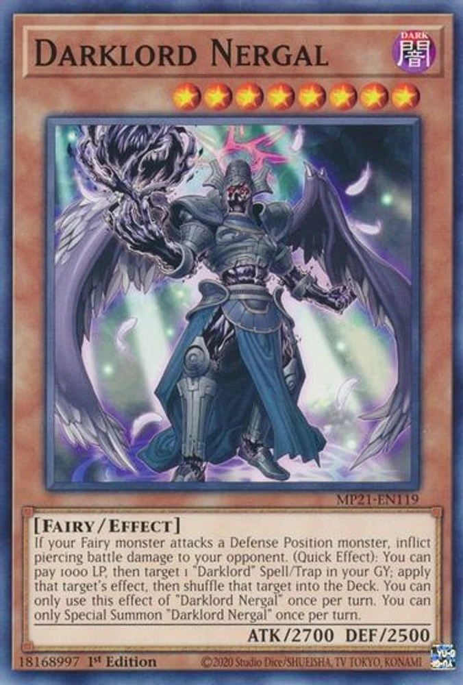 Darklord Nergal - MP21-EN119 - Common - 1st Edition