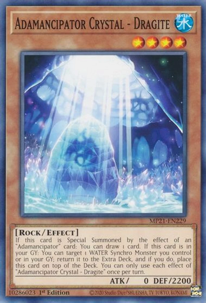 Adamancipator Crystal - Dragite - MP21-EN229 - Common - 1st Edition