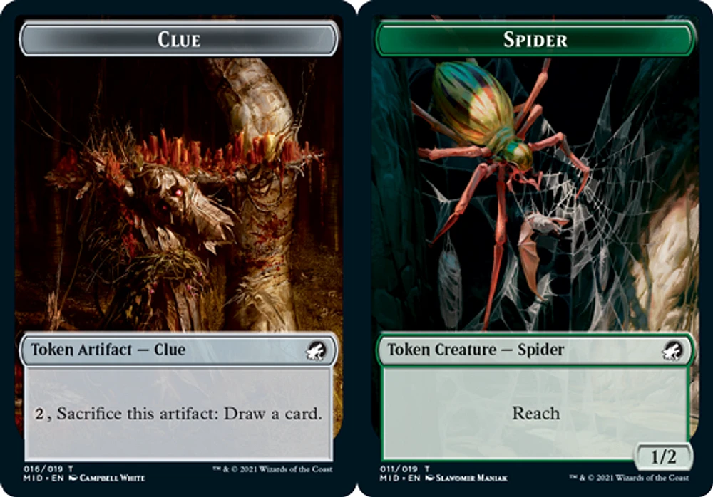 Clue Token // Spider Token - Foil