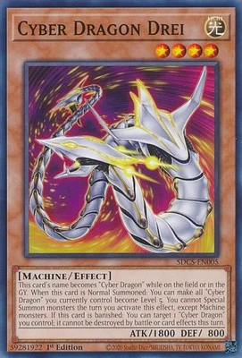 Cyber Dragon Drei - SDCS-EN005 - Common - 1st Edition