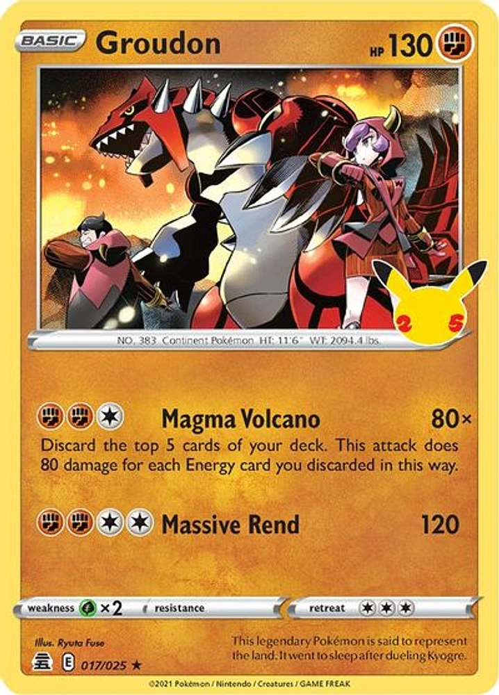 Groudon - 017/025 Holo Rare