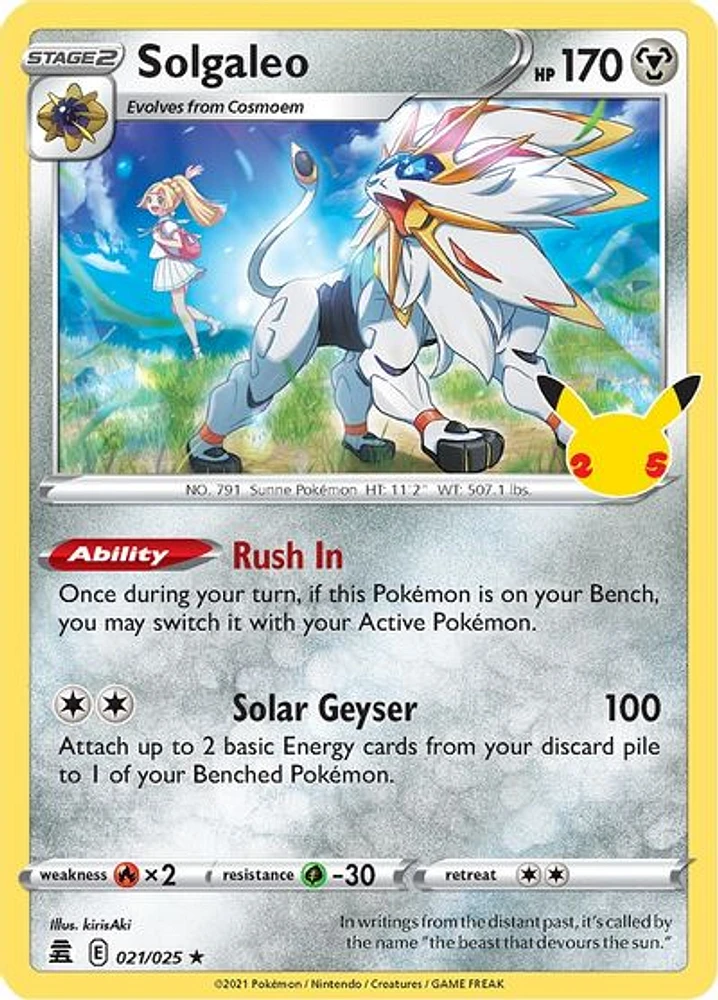 Solgaleo - 021/025 - Holo Rare