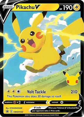 Pikachu V - SWSH143 - SWSH Black Star Promos