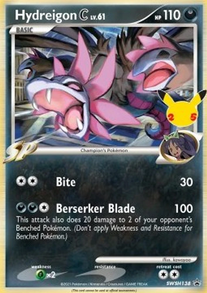 Hydreigon C lv.61 - SWSH138 - SWSH Black Star Promos