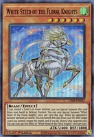 White Steed of the Floral Knights - LED8-EN022 - Super Rare - 1st Edition