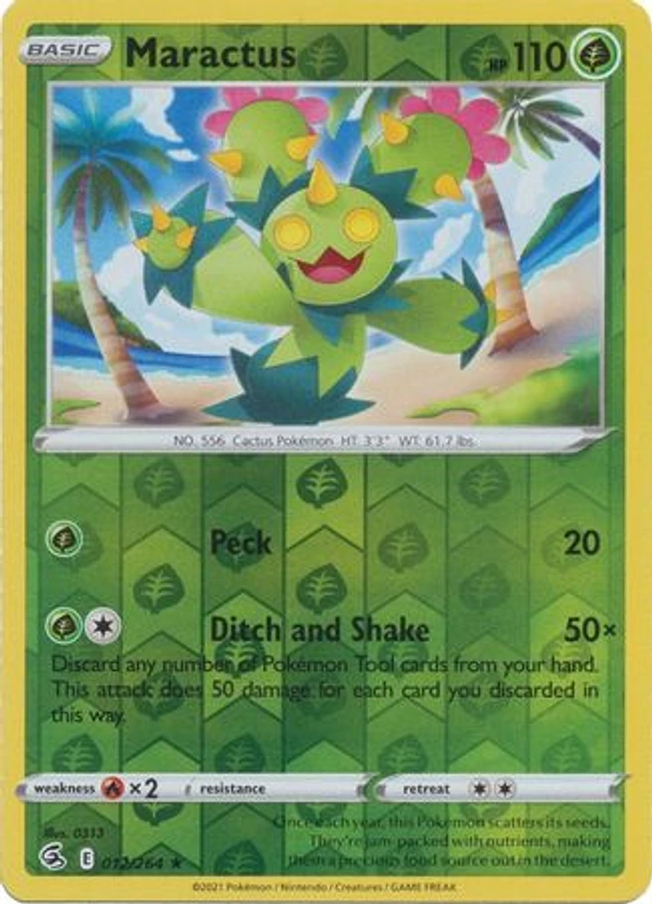 Maractus - 012/264 - Rare - Reverse Holo