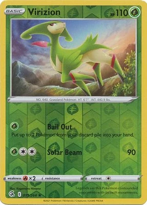 Virizion - 015/264 - Rare - Reverse Holo