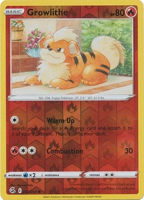 Growlithe - 032/264 - Common - Reverse Holo