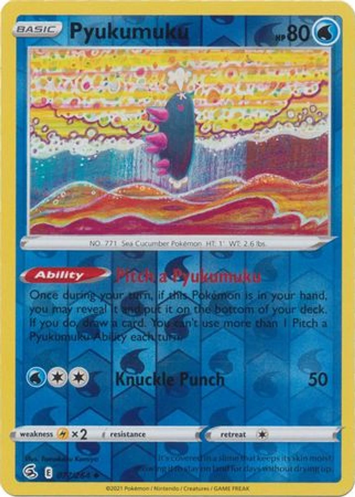 Pyukumuku - 077/264 - Uncommon - Reverse Holo