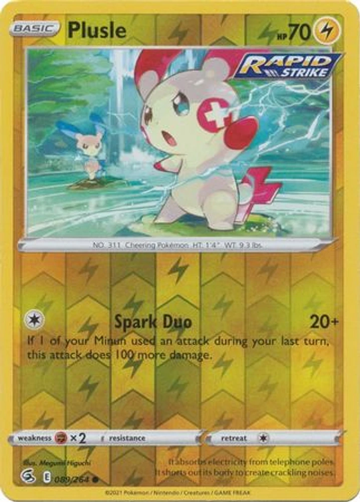 Plusle - 089/264 - Common - Reverse Holo