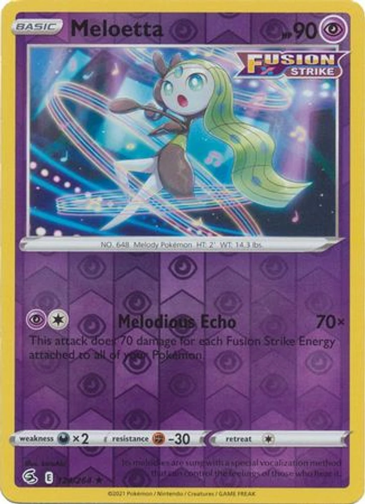 Meloetta - 124/264 - Rare - Reverse Holo