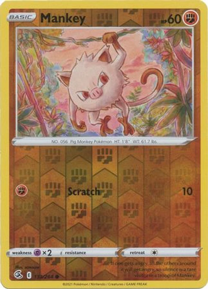 Mankey - 133/264 Common Reverse Holo