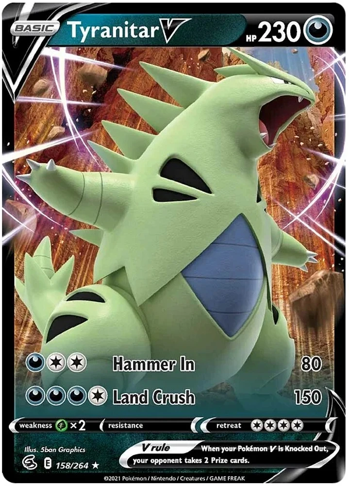 Tyranitar V - 158/264 - Ultra Rare