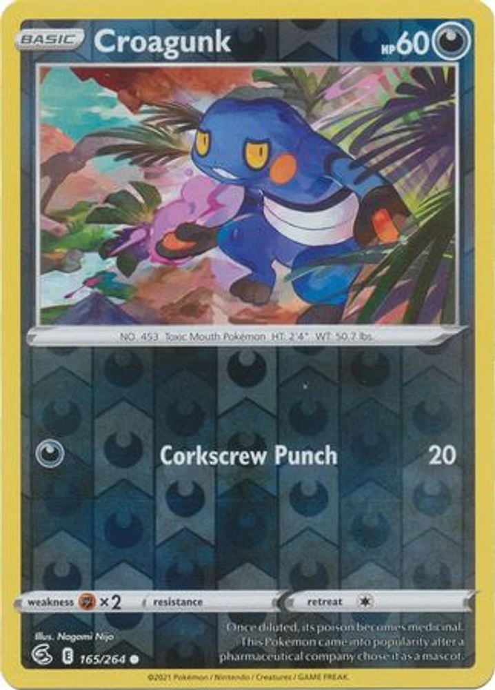 Croagunk - 165/264 - Common - Reverse Holo