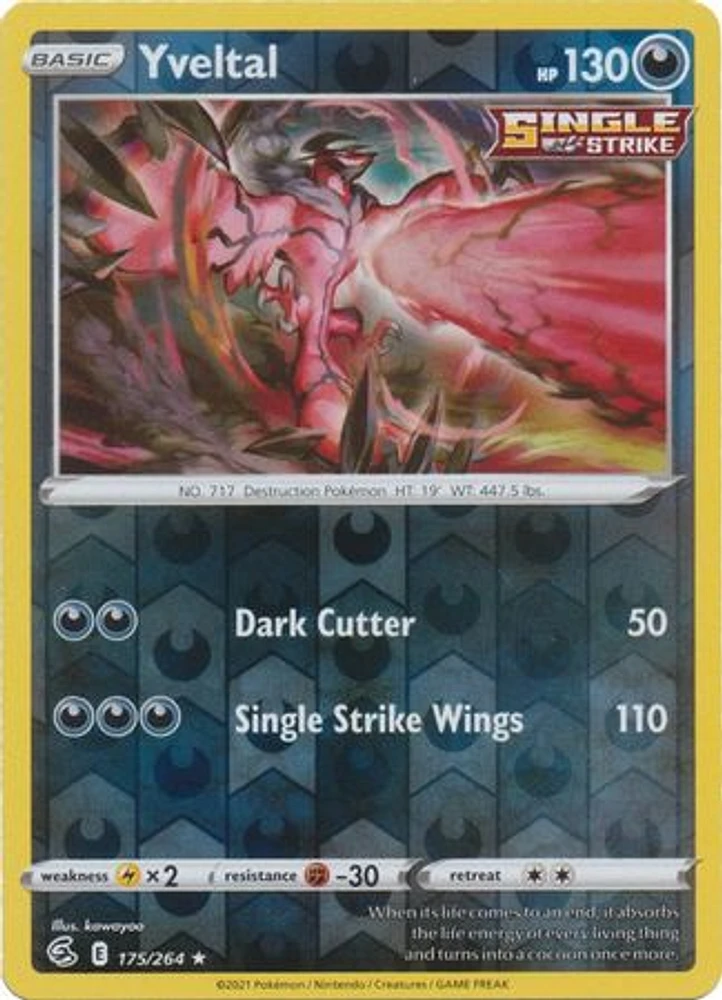 Yveltal - 175/264 Rare Reverse Holo