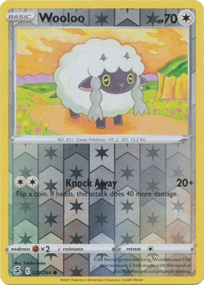 Wooloo - 222/264 - Common - Reverse Holo