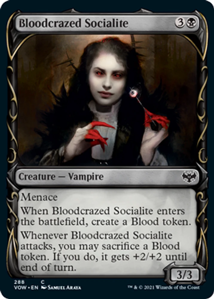 Bloodcrazed Socialite - Foil - Showcase