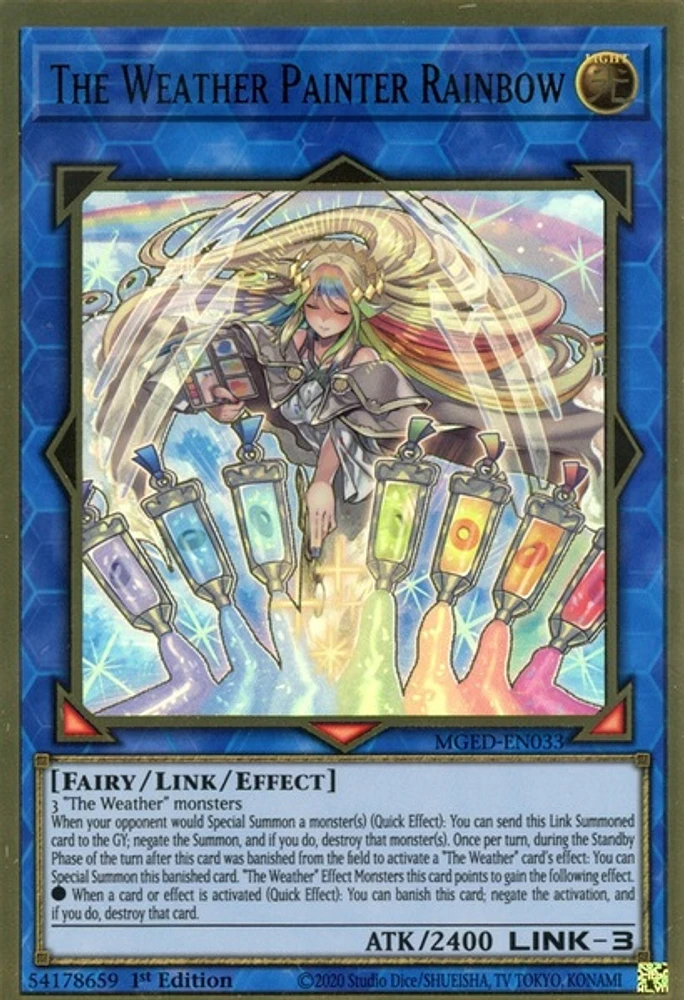 The Weather Painter Rainbow - MGED-EN033 - Premium Gold Rare - 1st Edition