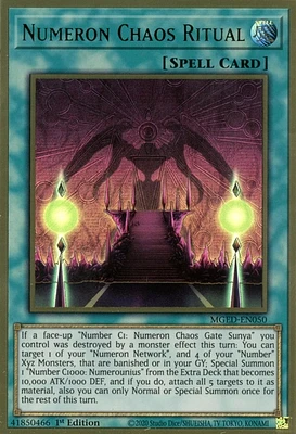 Numeron Chaos Ritual - MGED-EN050 - Premium Gold Rare - 1st Edition