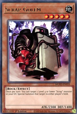 Scrap Golem - MGED-EN059 - Rare - 1st Edition