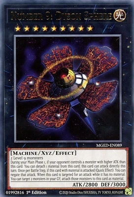 Number 9: Dyson Sphere - MGED-EN089 - Rare - 1st Edition