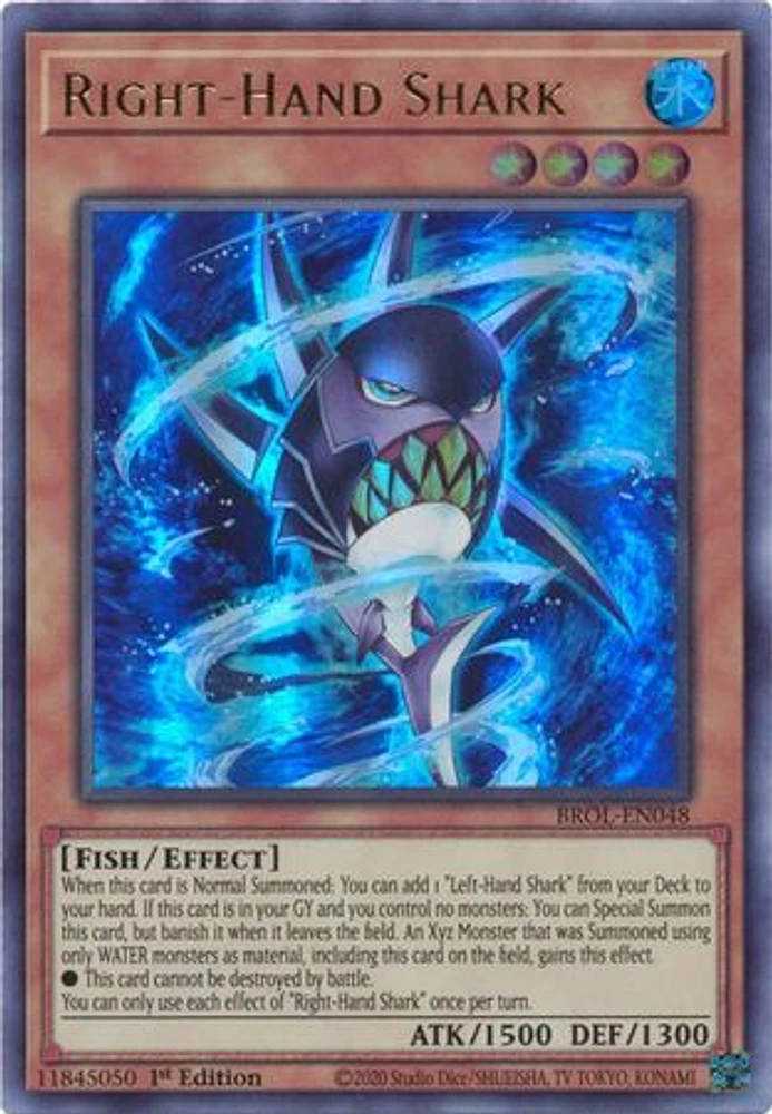 Right-Hand Shark - BROL-EN048 - Ultra Rare - 1st Edition