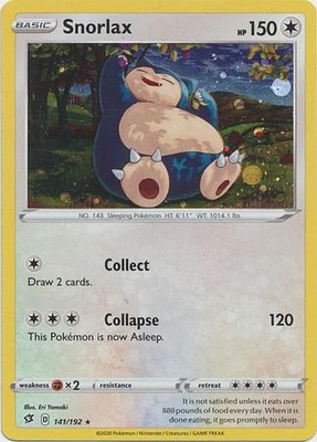 Snorlax - 141/192 Cosmos Holo Promo